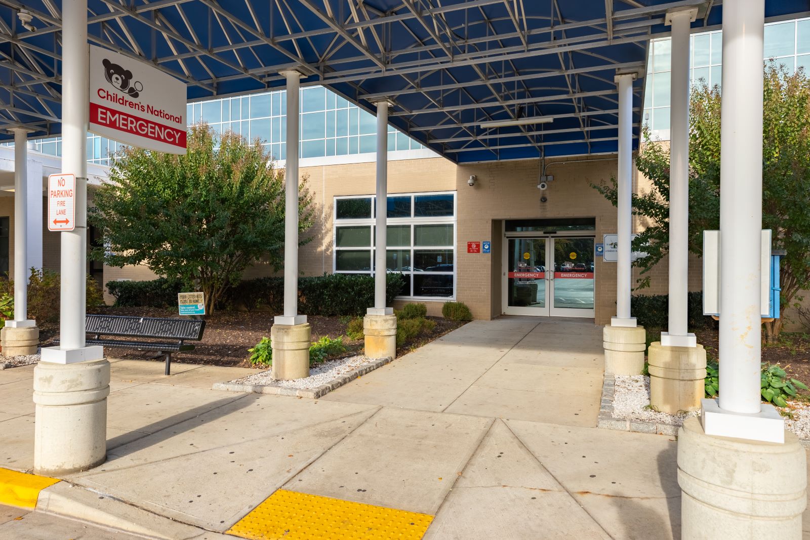 Entrance to the Children's National Emergency Department at United Medical Center